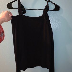 H&M tie shoulder top